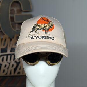 Wyoming Vintage Elk Trucker Hat (OS)